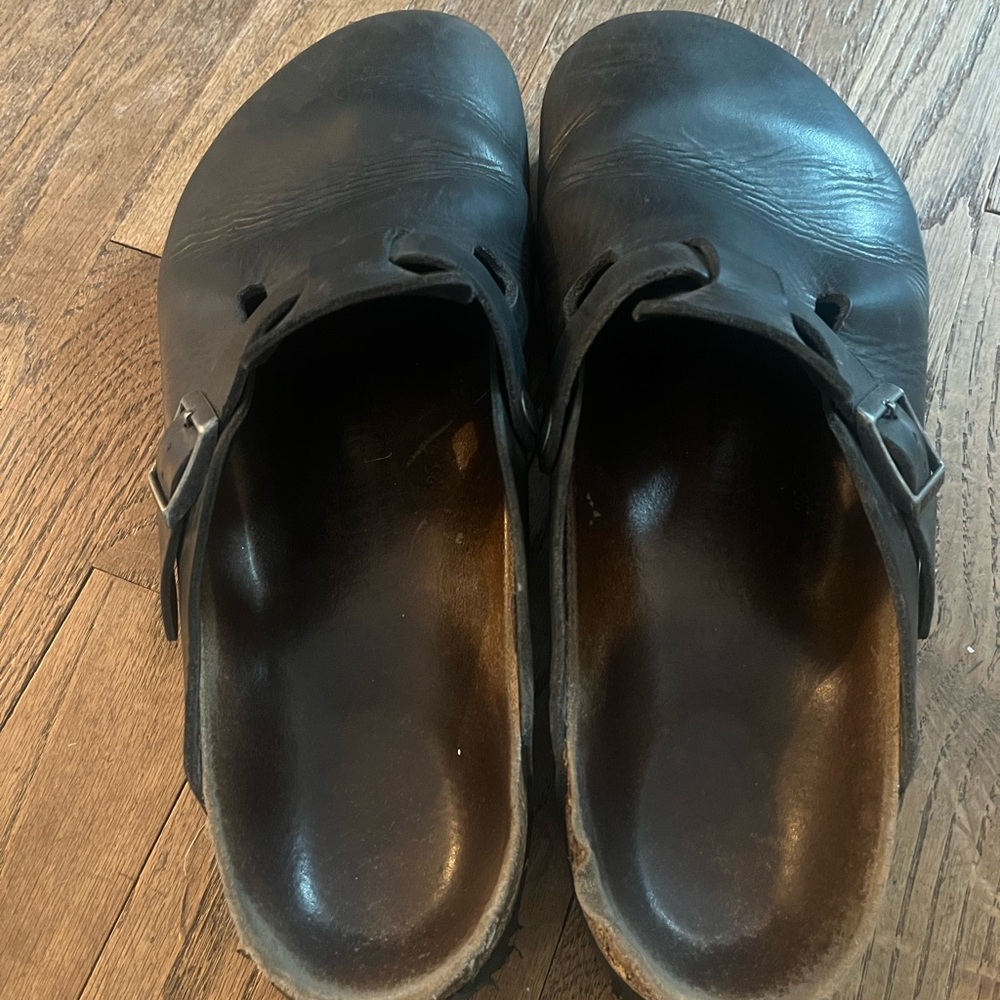 Black Boston Birkenstock Clogs size M12 (eu 45)